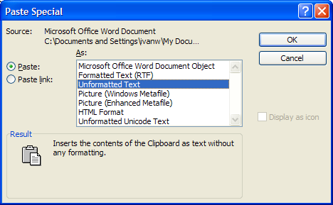 how to convert web text into ms word