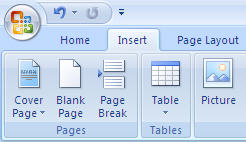 Microsoft Office 2007 Ribbon - Before