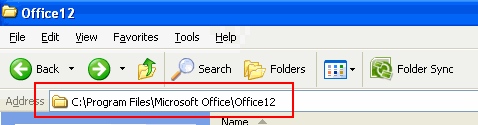 Word 2007 Program Files Microsoft Office Office12 Startup