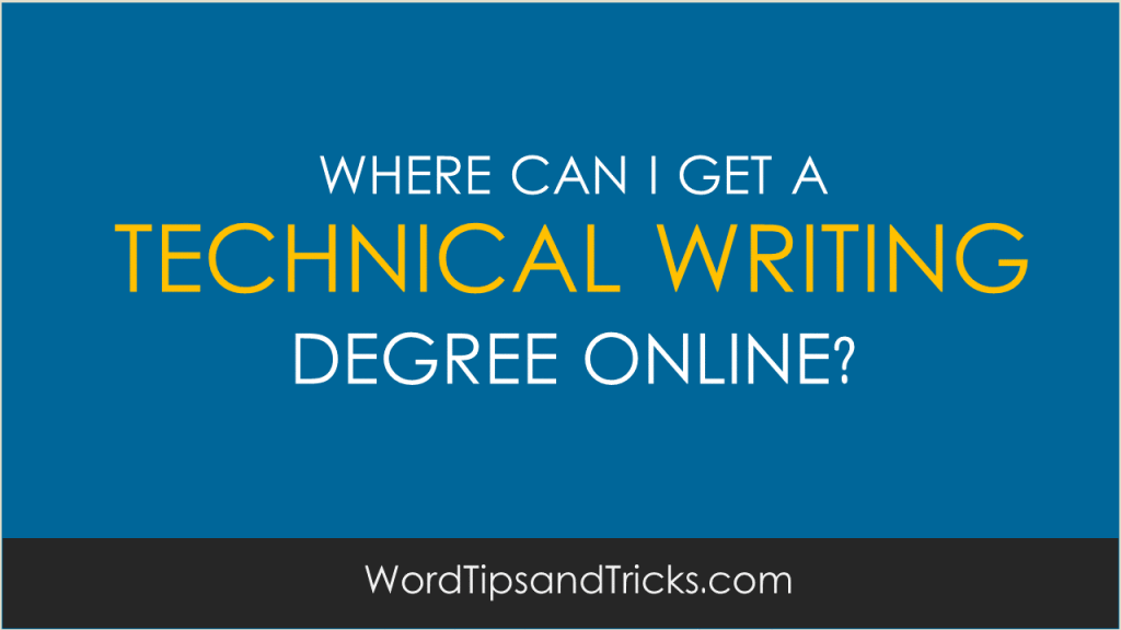 technical-writing-degree-online