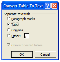 How To Convert Tables Into Plain Text And Keep Table Format